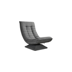 Fauteuil relax aberdeen gris tissu