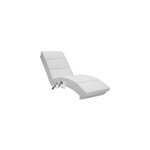 Fauteuil de relaxation blanc london massage chauffage 8 modes