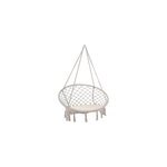 Fauteuil suspendu 61cm cr�me hamac max 150kg avec coussin