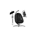 Fauteuil suspendu alvie anthracite 190x140x110cm