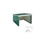 Garage robot tondeuse vert m�tal 89x90x54cm