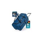Grand sac de voyage bleu 85l trolley avec cadenas