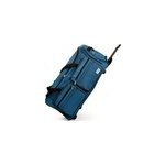 Grand sac de voyage bleu trolley 85l avec roulettes