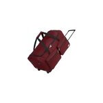 Grand sac de voyage rouge 85l avec roulettes avec cadenas