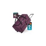 Grand sac de voyage trolley 85l violet avec cadenas