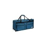 Grand sac de voyage xxl trolley 160l avec 3 roulettes - bleu - 85 x 43 x 44 cm