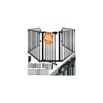 Grille protection de chemin�e noire 306x77cm