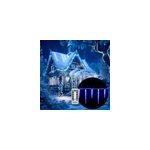 Guirlande lumineuse 40 led bleu stalactite t�l�commande no�l fonction timer