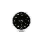 Horloge argent radio pilote 31cm changement heure auto
