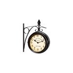 Horloge de gare noire  double sens 29 x 9, 5 x 32, 5 cm