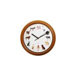 Horloge murale avec bruits d'animaux - pendule horloge originale sons animaux