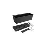 Jardiniêre ratolla anthracite 49cm 12l en plastique robuste Jardiniêre ratolla anthracite 49cm 12l en plastique robuste