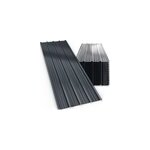 Jeu de 14 tles trapzodales gris 110x46cm