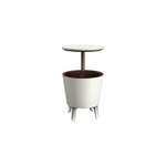 Keter table de jardin glaci�re cool bar 30l blanc / marron