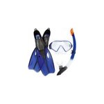 - kit de plong�e couleur bleu tuba masque palmes equipement 38 - 39