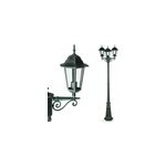 Lampadaire 3 lanternes - luminaire cand�labre - design classique - vert