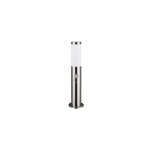 Lampadaire dahlia argent en acier inoxydable avec détecteur Lampadaire dahlia argent en acier inoxydable avec détecteur