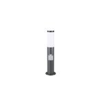Lampadaire extrieur anthracite dahlia acier inoxydable