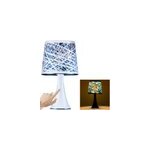 Lampe tactile avec capteur touchlamp - pieds en m�tal - 31cm - bleu