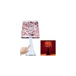 Lampe tactile avec capteur touchlamp - pieds en m�tal - 31cm - rouge