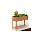 Lit sur�lev� en acacia certifi� fsc ; 100x40x84cm