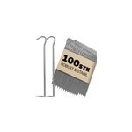 Lot de 100 piquets de fixation de tente � 3, 5 mm en acier