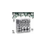 Lot de 103 boules de no�l argent pour d�coration de sapin