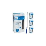 Lot de 120 stylos � bille encre couleur bleu �criture r�guli�re trait 1, 0mm