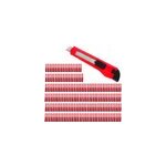 Lot de 200 cutters orange et noir lames s�cables 9 mm