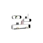 Lot de 3 �tag�res r�tro  ; cubes ;  ; noir / blanc ;