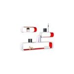 Lot de 3 �tag�res r�tro  ; cubes ;  ; rouge / blanc ;