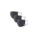 Lot de 3 masques 100% coton anthracite