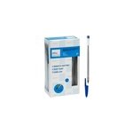 Lot de 30 stylos � bille encre couleur bleu �criture r�guli�re trait 1, 0mm