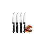 Lot de 4 couteaux � steak pizza � lame tranchante dents de scie avec poign�e