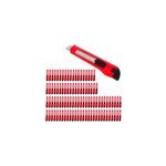 Lot de 50 cutters orange et noir 9mm