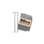Lot de 50 piquets de fixation tente en acier �3, 5mm