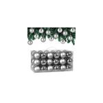Lot de 54 boules de nol argent pour dcoration de sapin