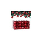 Lot de 54 boules de no�l rouge pour d�coration de sapin