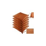 Lot de 6 coussins brun pour chaises de jardin 43x39x5cm