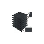 Lot de 6 coussins gris rembourr�s pour chaises de jardin 43x39x5cm