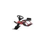 Luge rouge avec volant pour adulte et enfant max 75kg