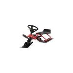 Luge rouge avec volant pour adulte et enfant max 75kg Luge rouge avec volant pour adulte et enfant max 75kg