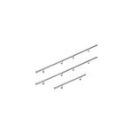 Main courante en acier inox v2a 4, 2x500cm rampe d'escalier