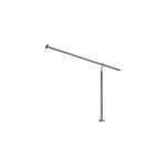 Main courante en acier inoxydable rampe d'escalier 100 cm