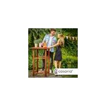 Mange - debout 75x75x110cm carre haute en bois d'acacia