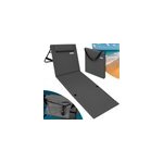 Matelas de plage anthracite 158x56cm avec dossier rglable