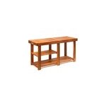 Meuble  chaussures et banc 2 en 1 en bois d'acacia