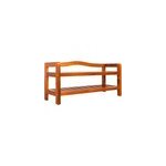 Meuble � chaussures en bois d'acacia - 2 �tages