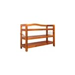 Meuble � chaussures en bois d'acacia - 3 �tages