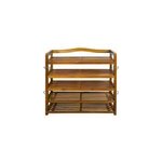 Meuble  chaussure en bois d'acacia - 5 larges tages